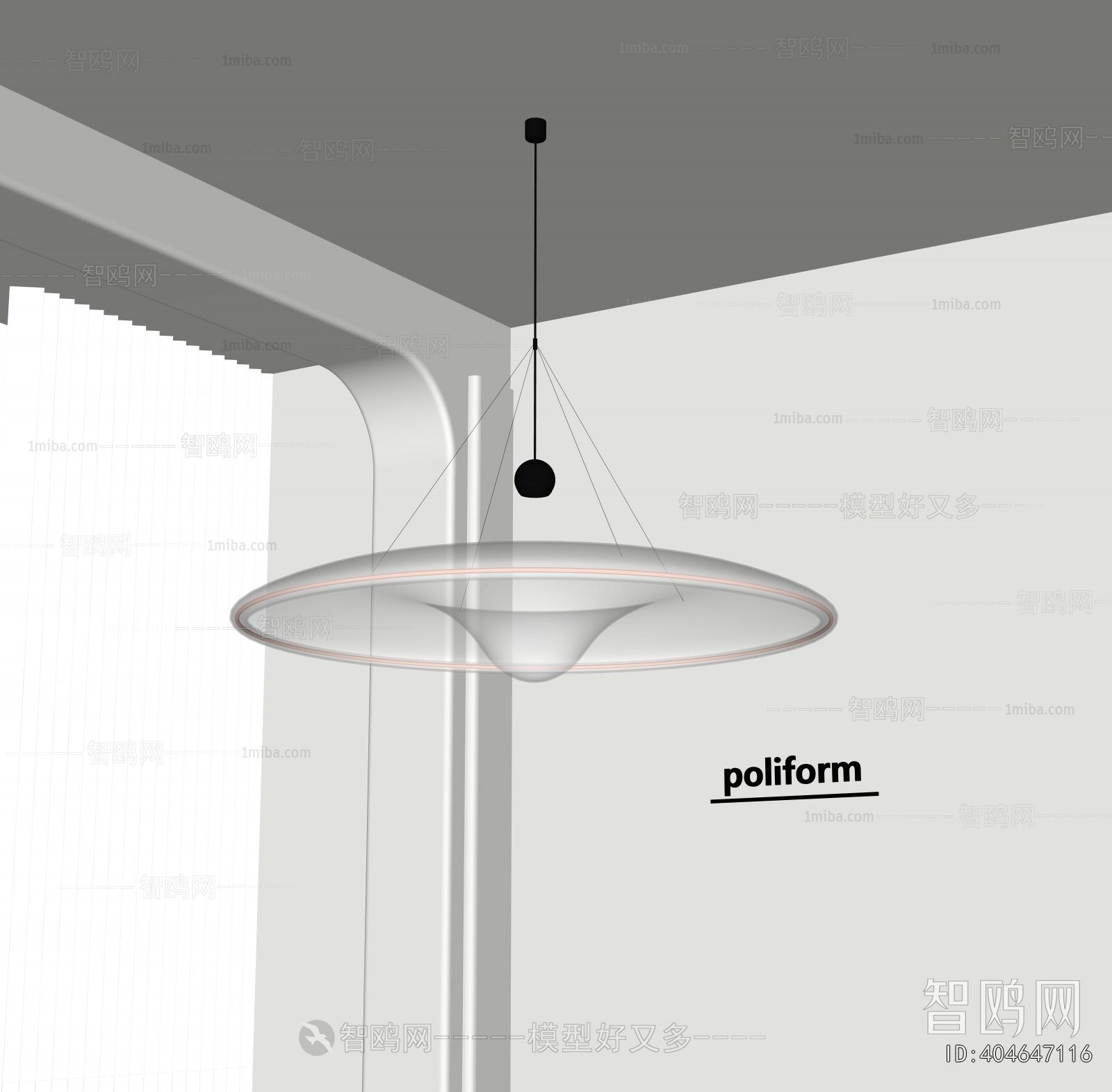 poliform现代玻璃吊灯