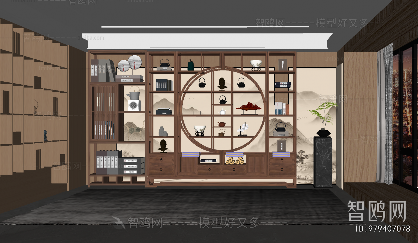 New Chinese Style Antique Rack