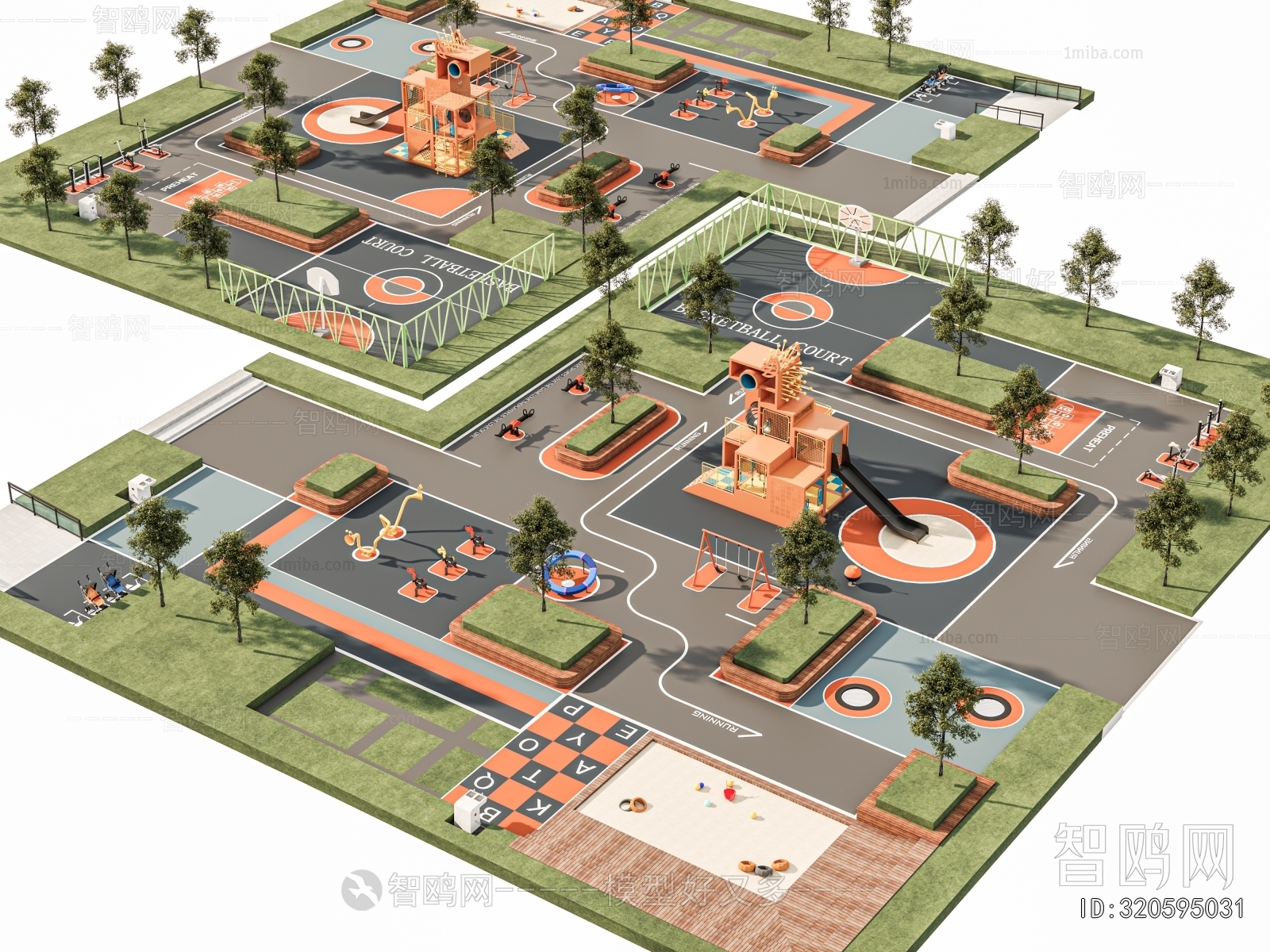 Modern Park Landscape