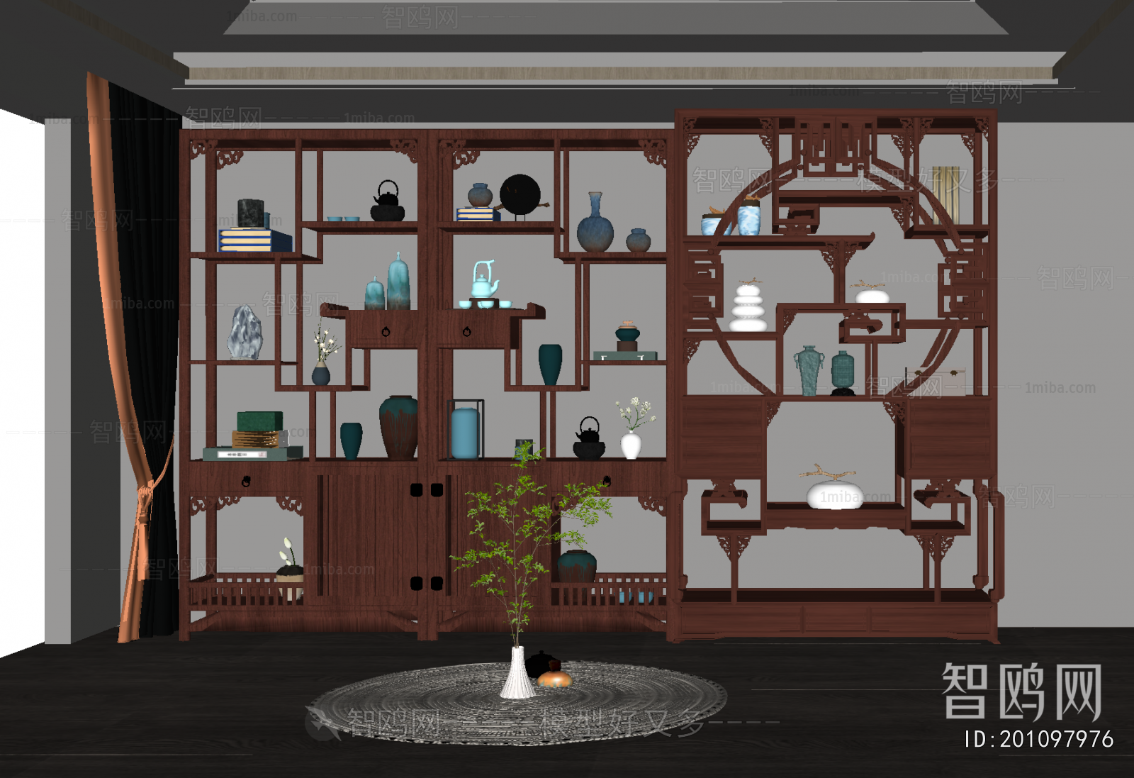 New Chinese Style Antique Rack