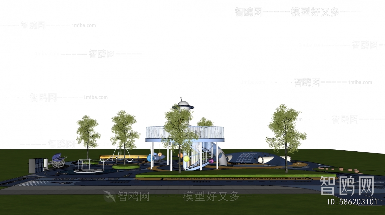 Modern Park Landscape