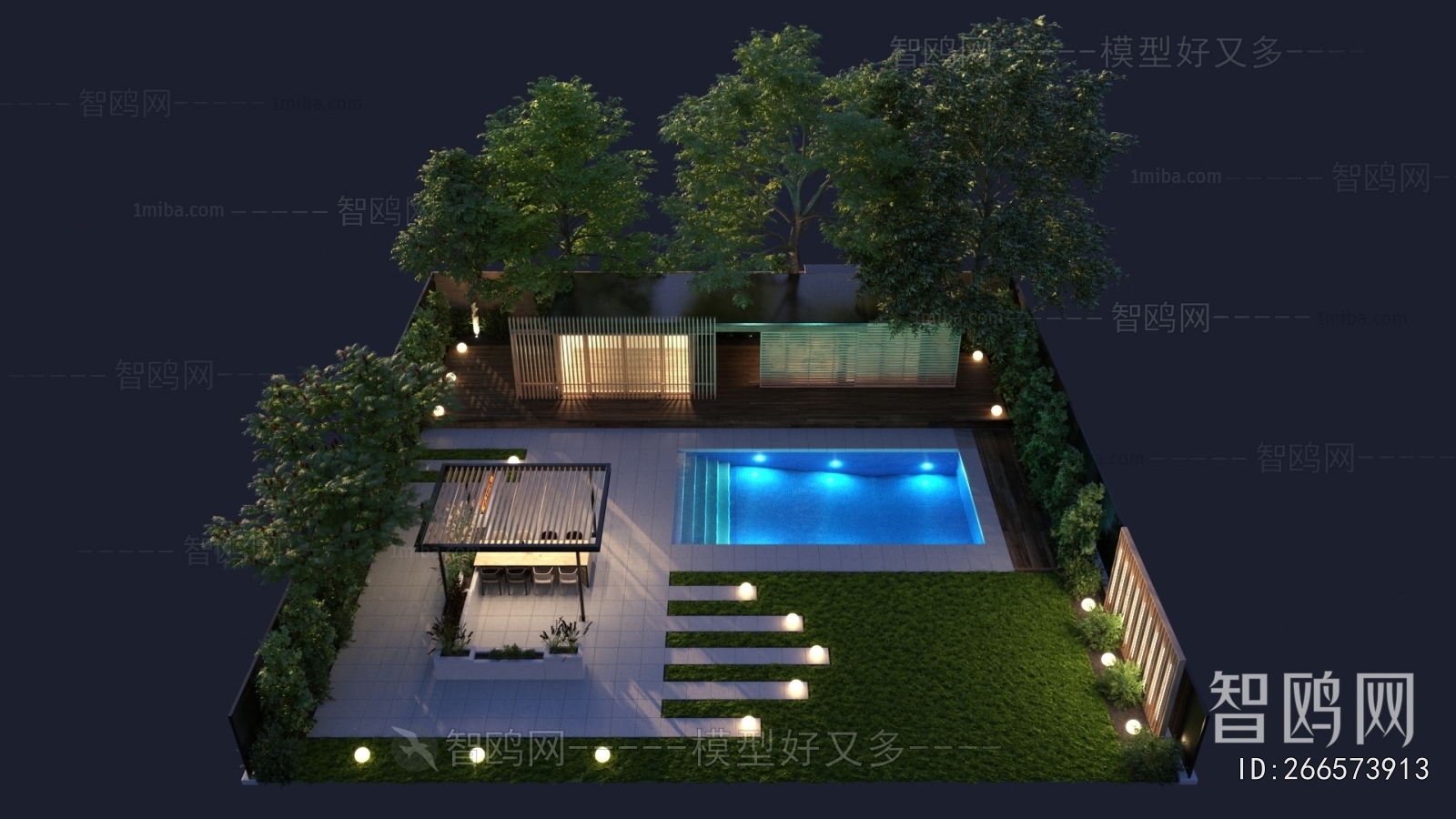 Modern Park Landscape