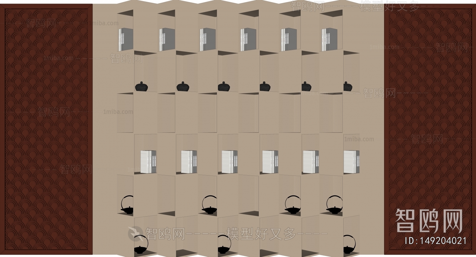 New Chinese Style TV Wall