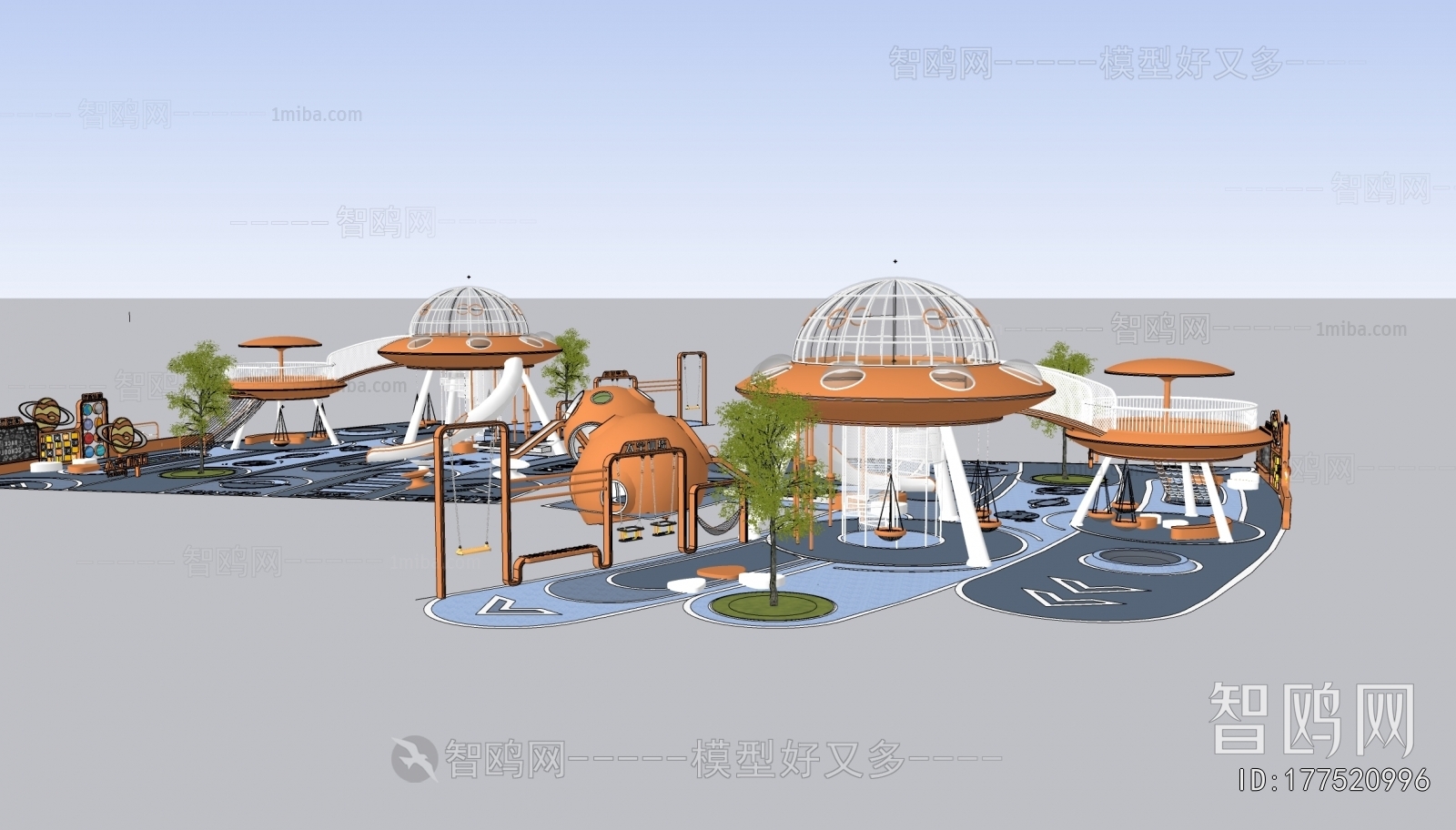 Modern Park Landscape