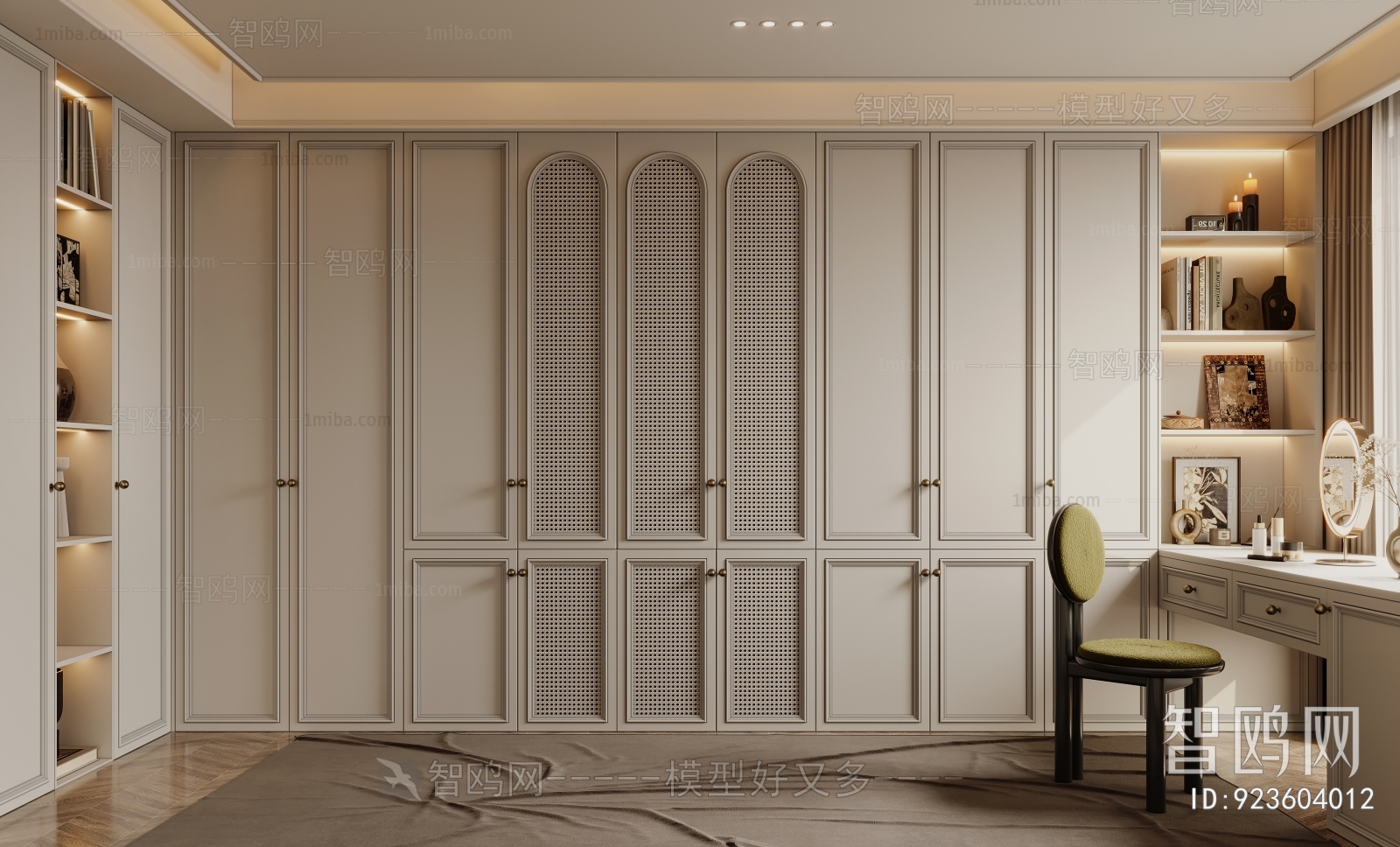 French Style Clothes Storage Area