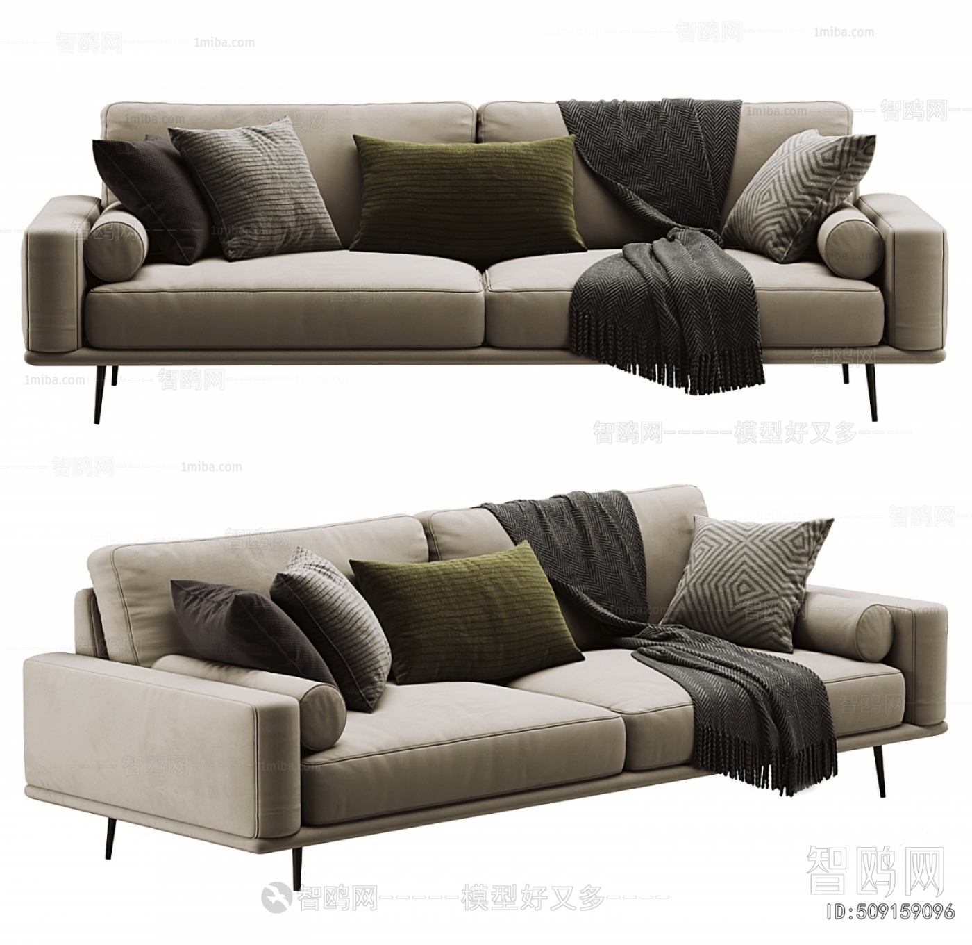 Modern Multi Person Sofa
