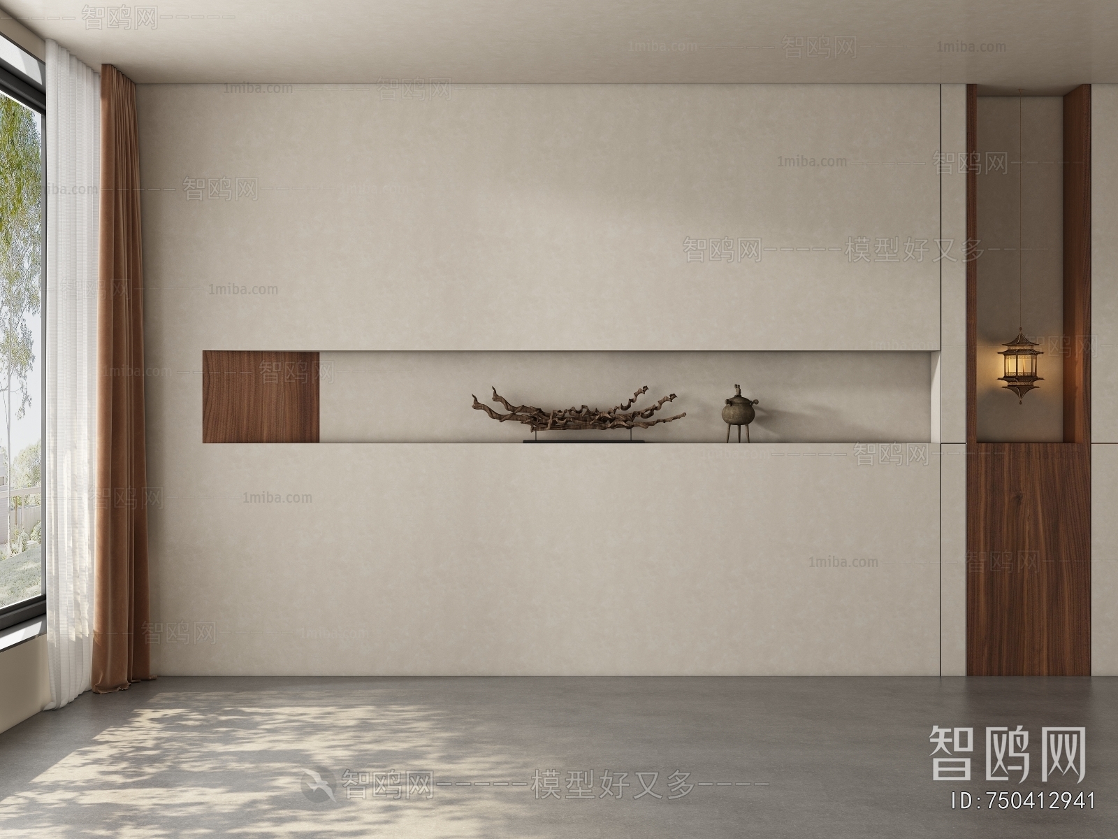 New Chinese Style TV Wall