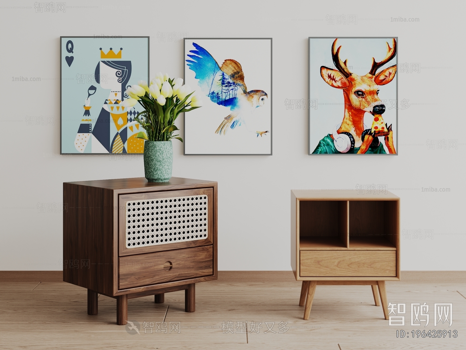 Modern Bedside Cupboard