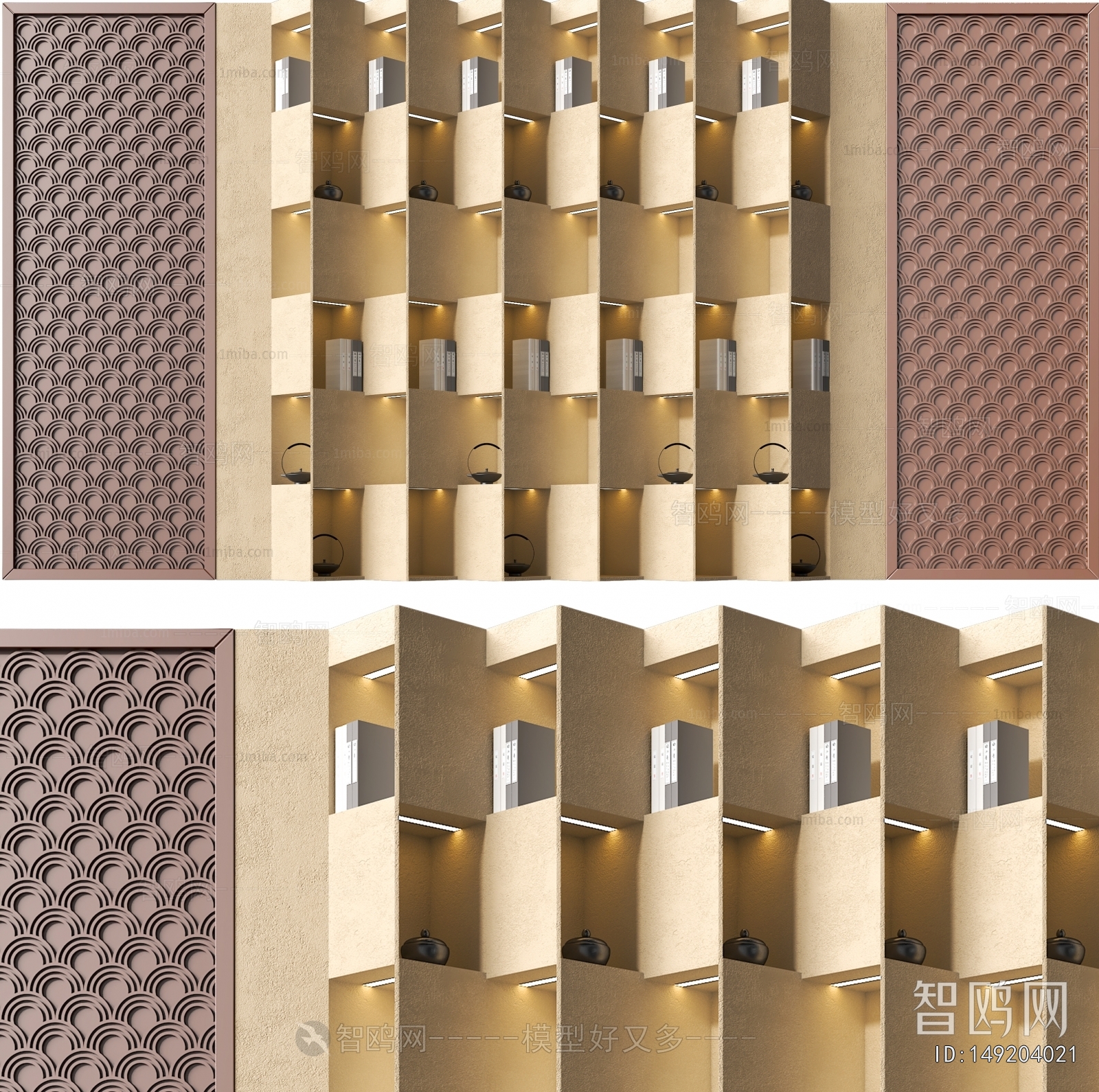 New Chinese Style TV Wall