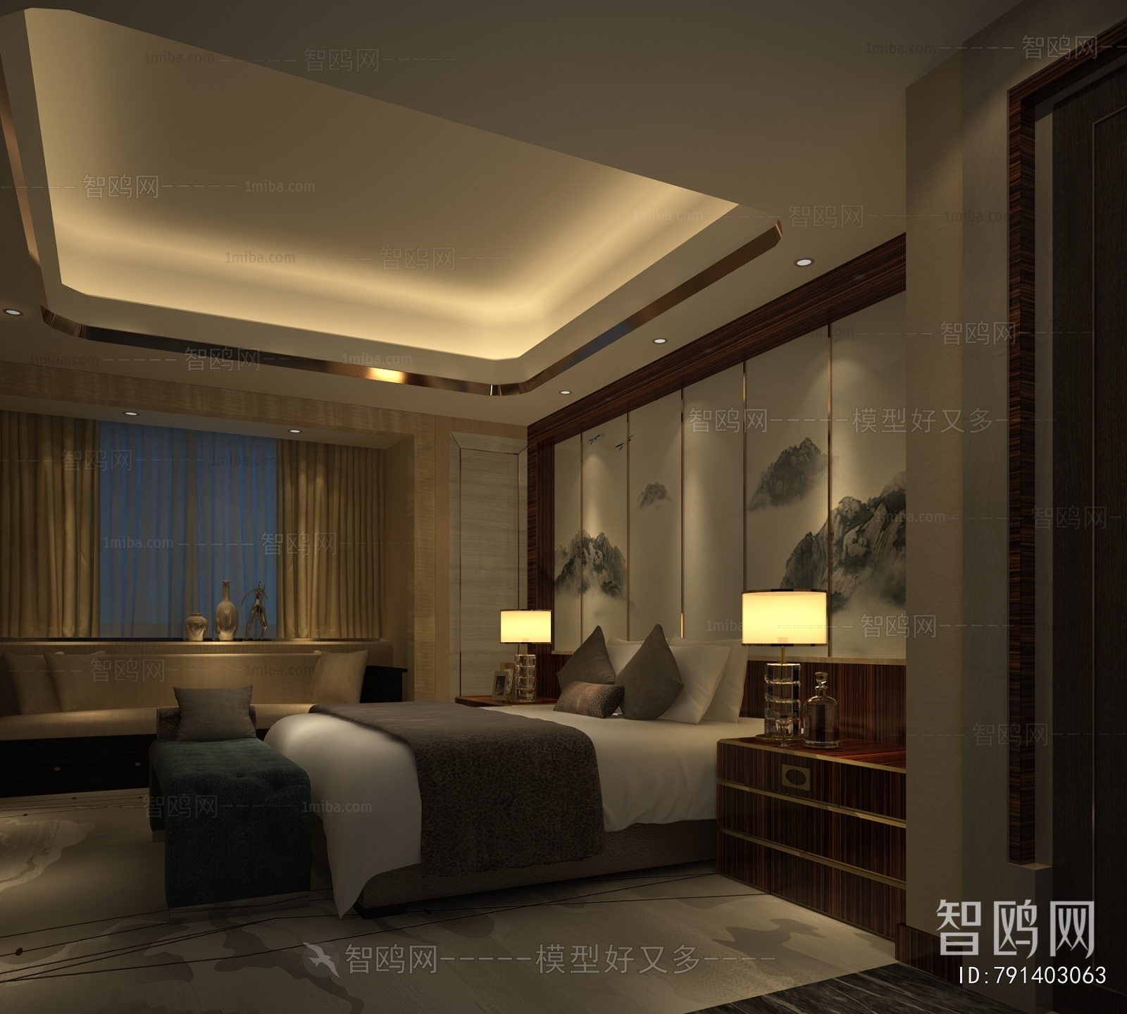 New Chinese Style Guest Room