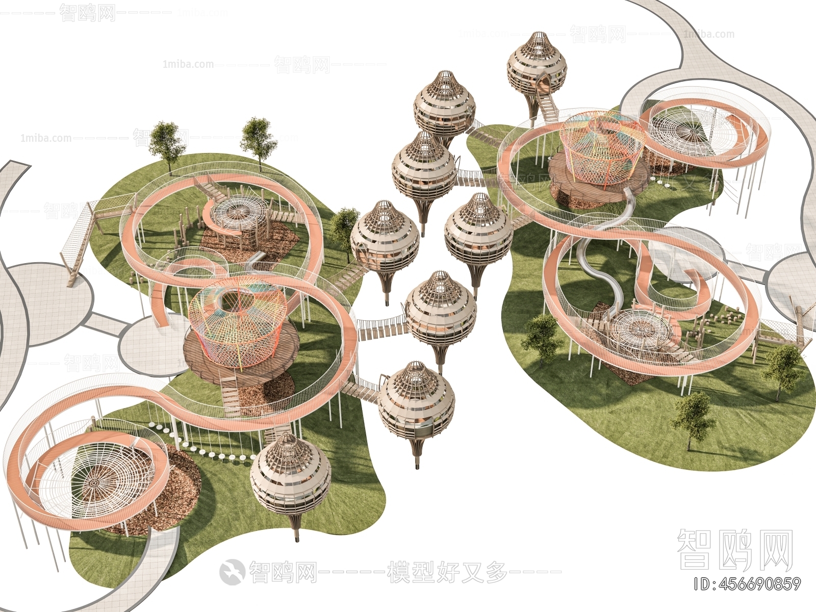 Modern Park Landscape