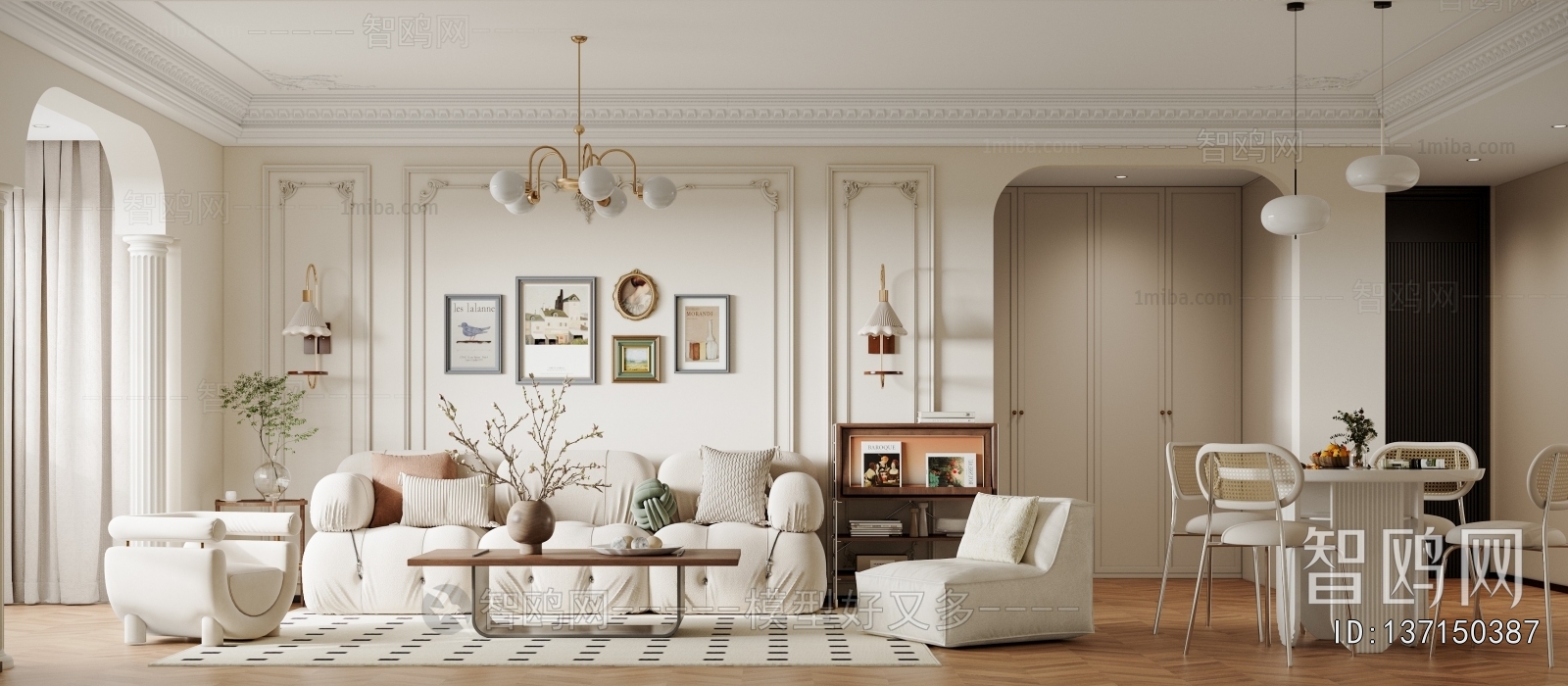 French Style A Living Room