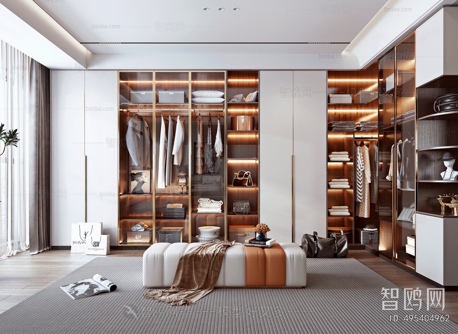 Modern Clothes Storage Area