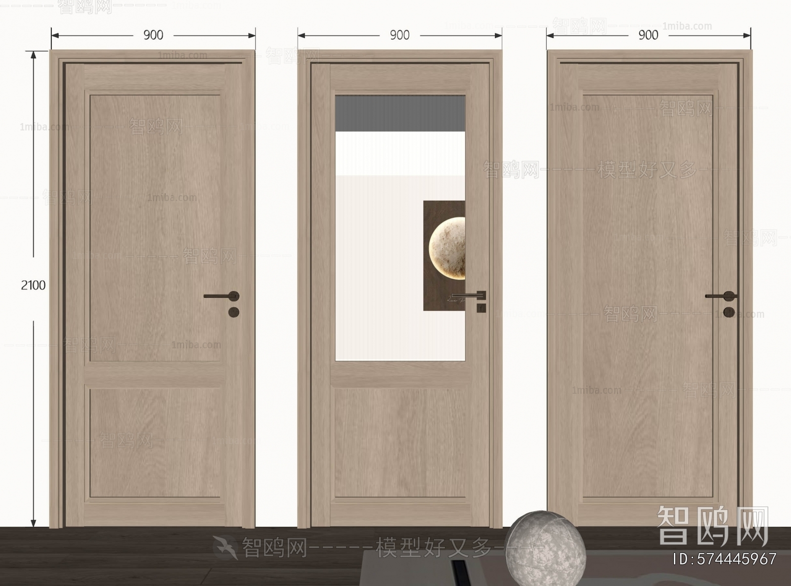 Nordic Style Single Door