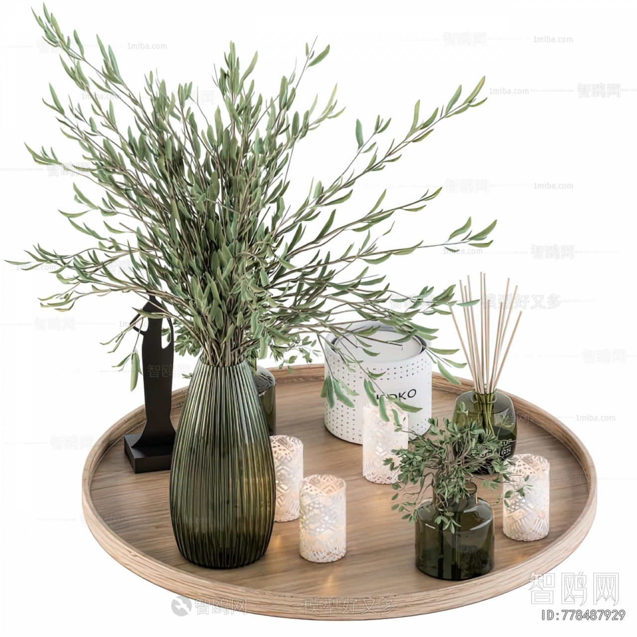 Modern Aquatic Green Plant