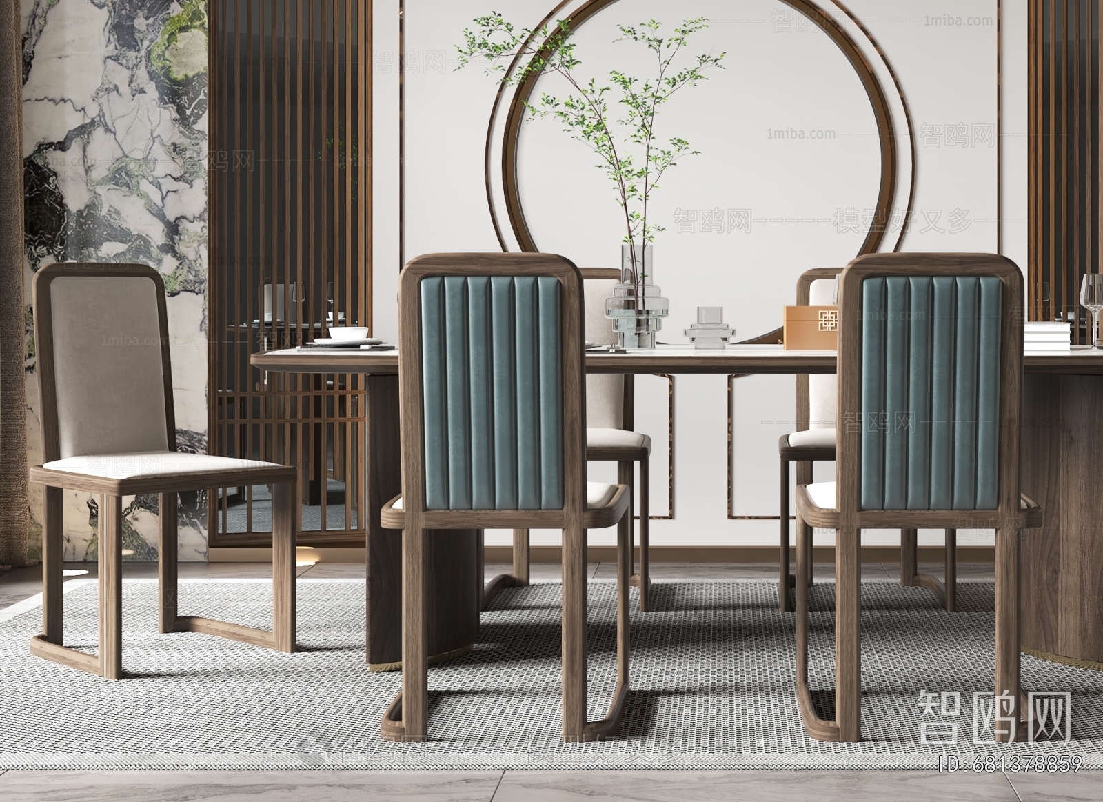 New Chinese Style Dining Room