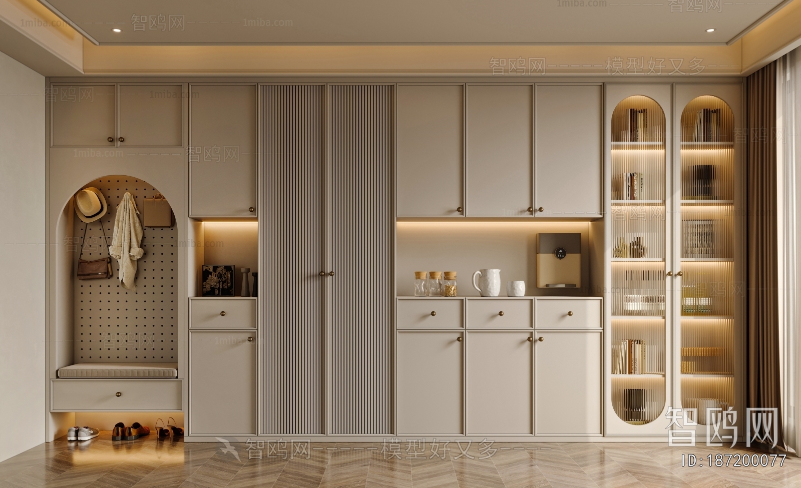 French Style Shoe Cabinet