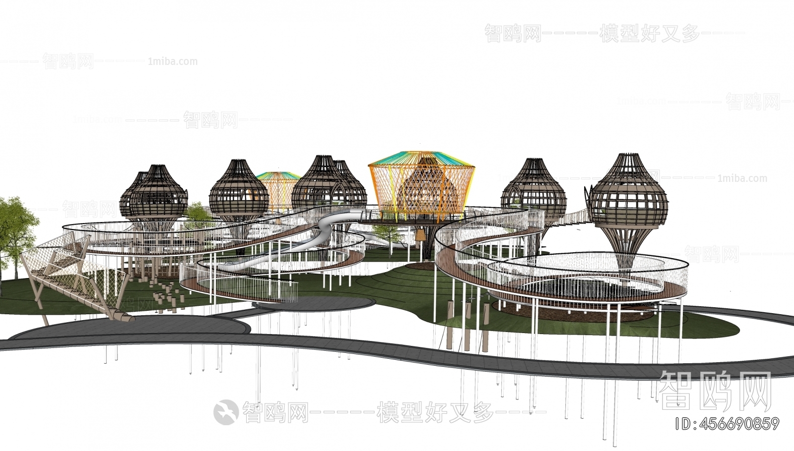 Modern Park Landscape