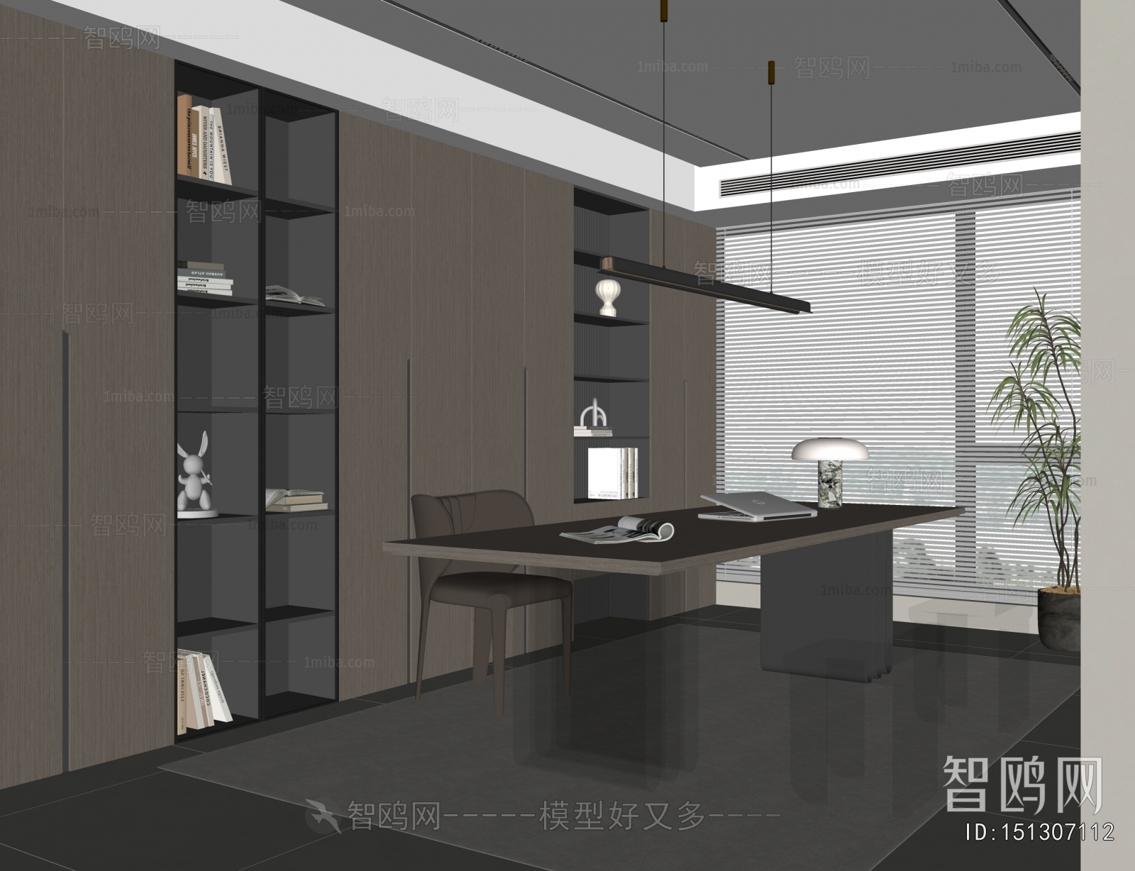 现代意式书房