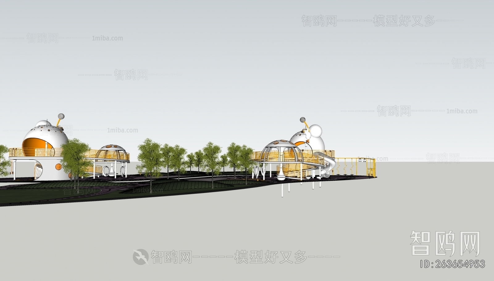 Modern Park Landscape