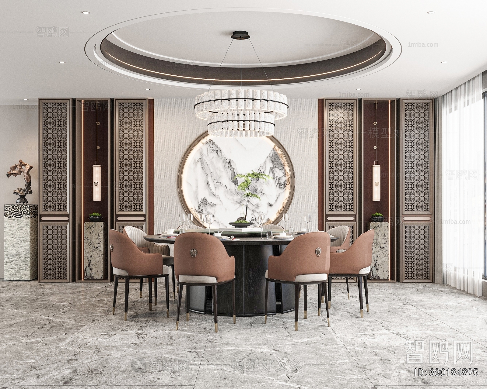 New Chinese Style Dining Room