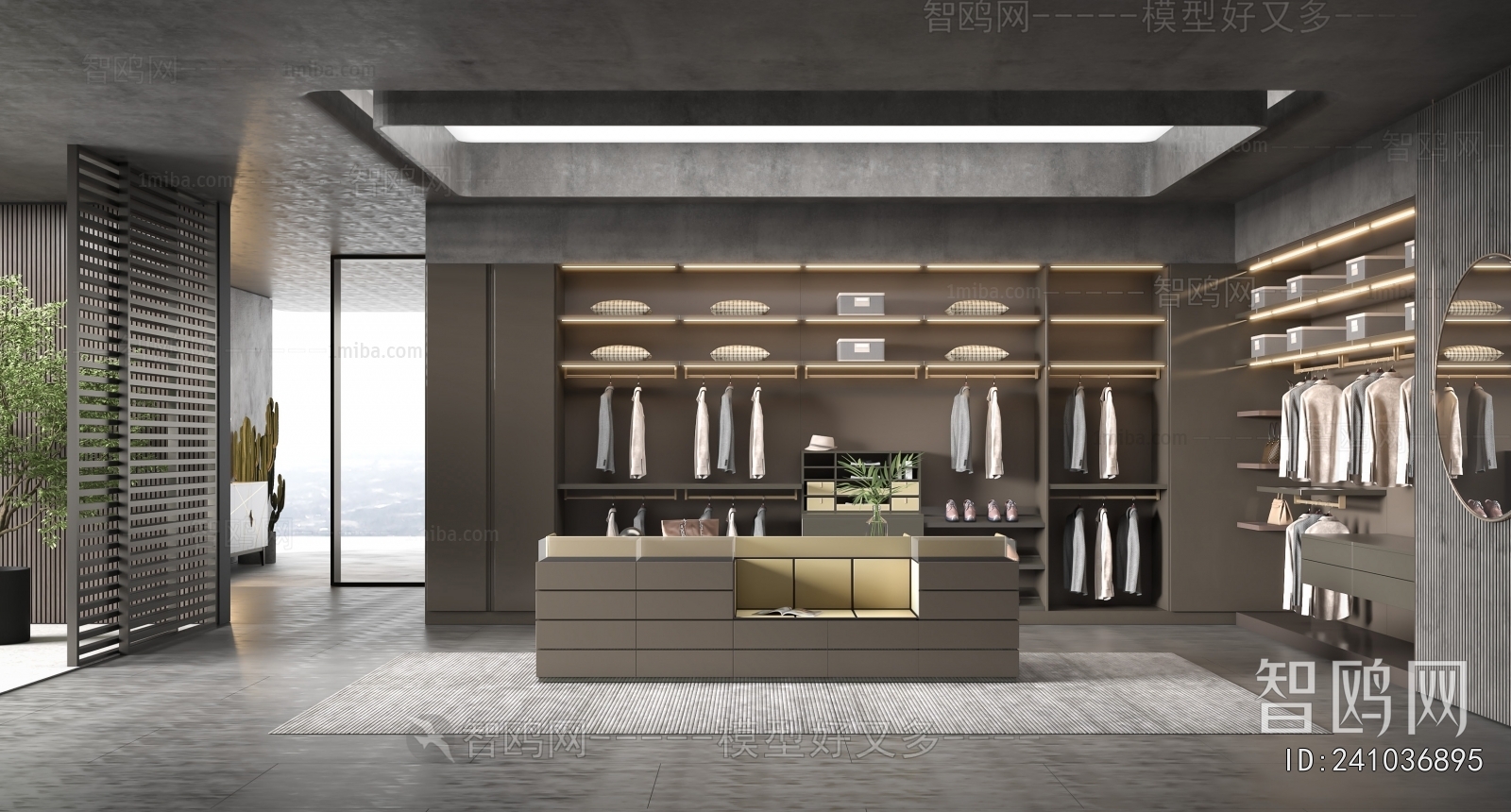 Modern Clothes Storage Area