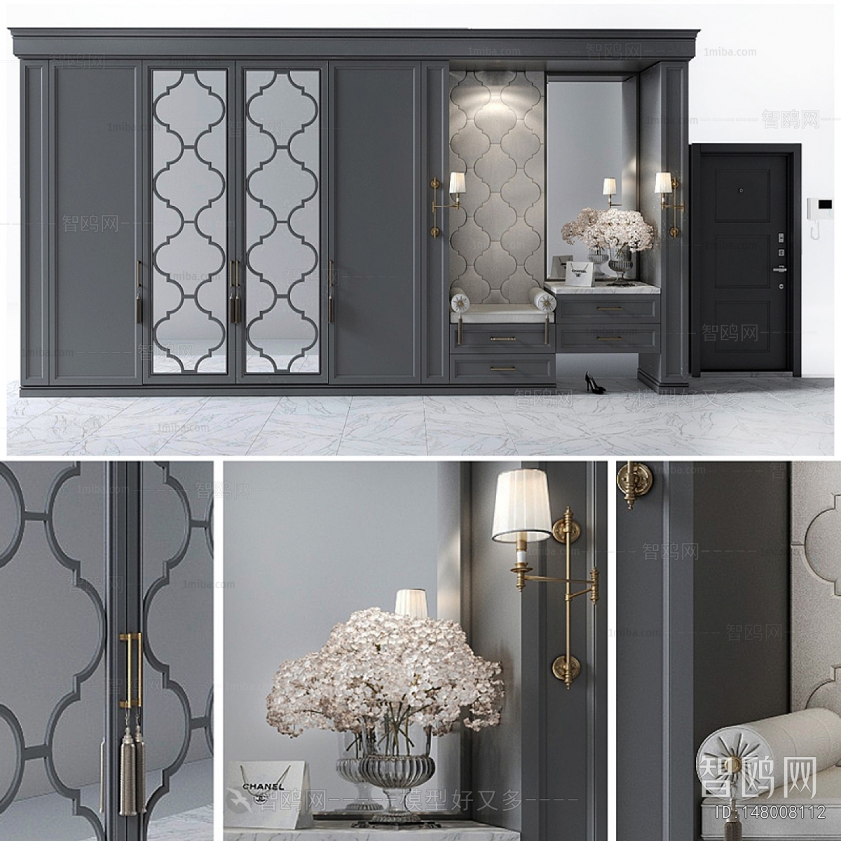 Simple European Style Shoe Cabinet