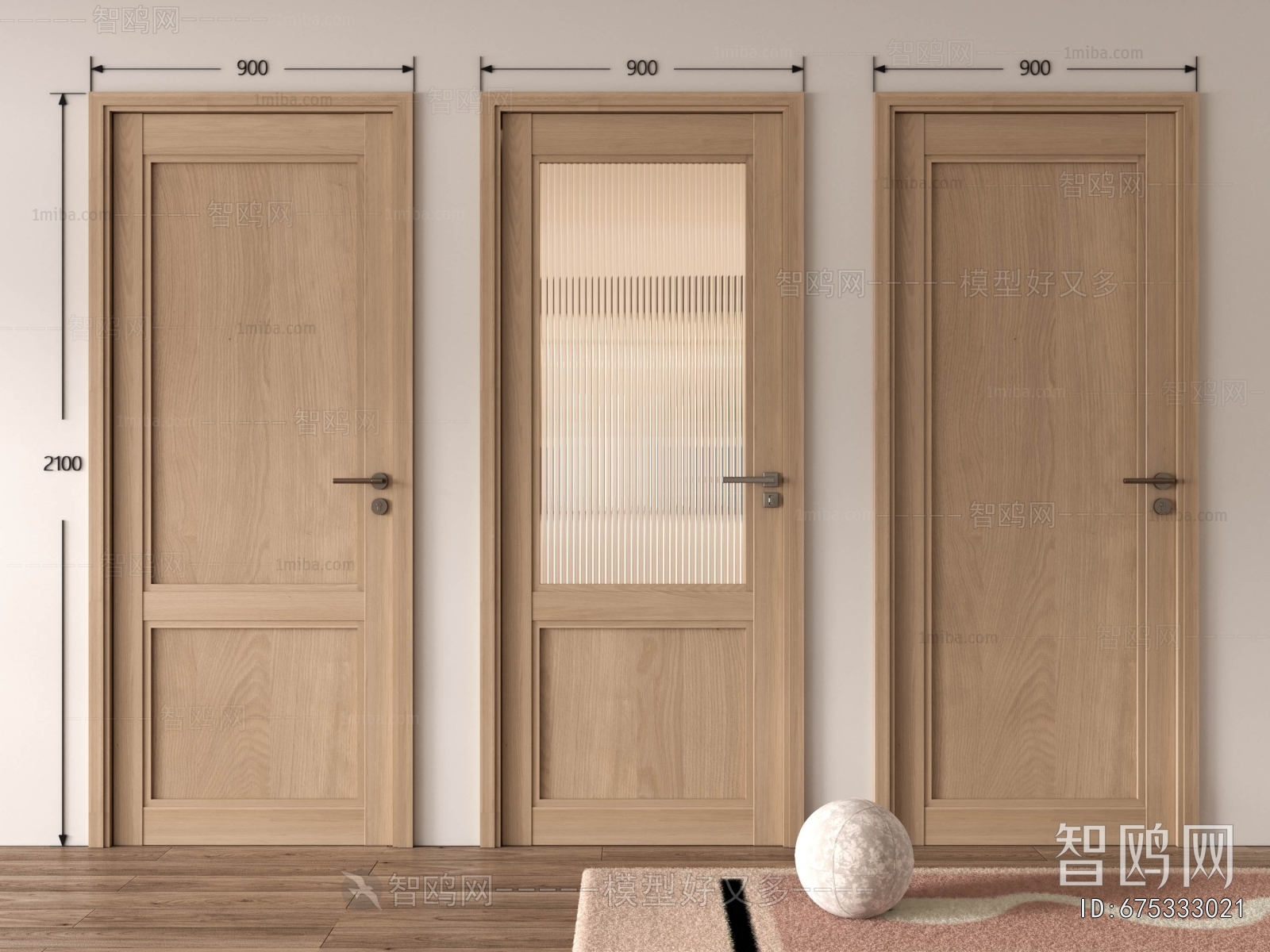 Nordic Style Single Door