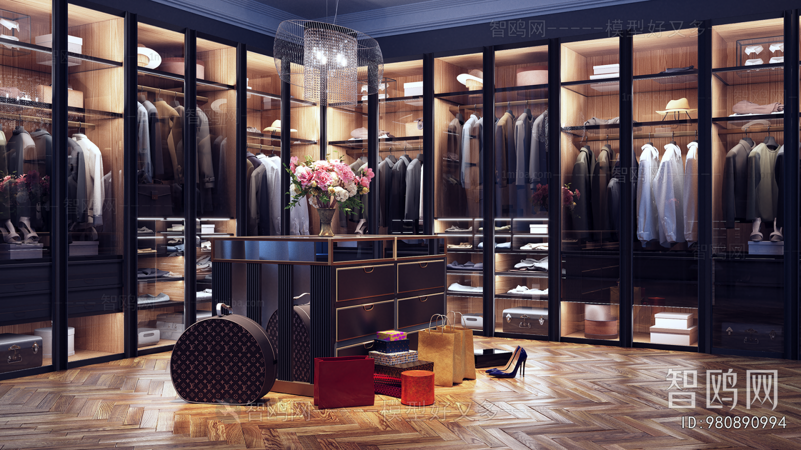 Modern Clothes Storage Area