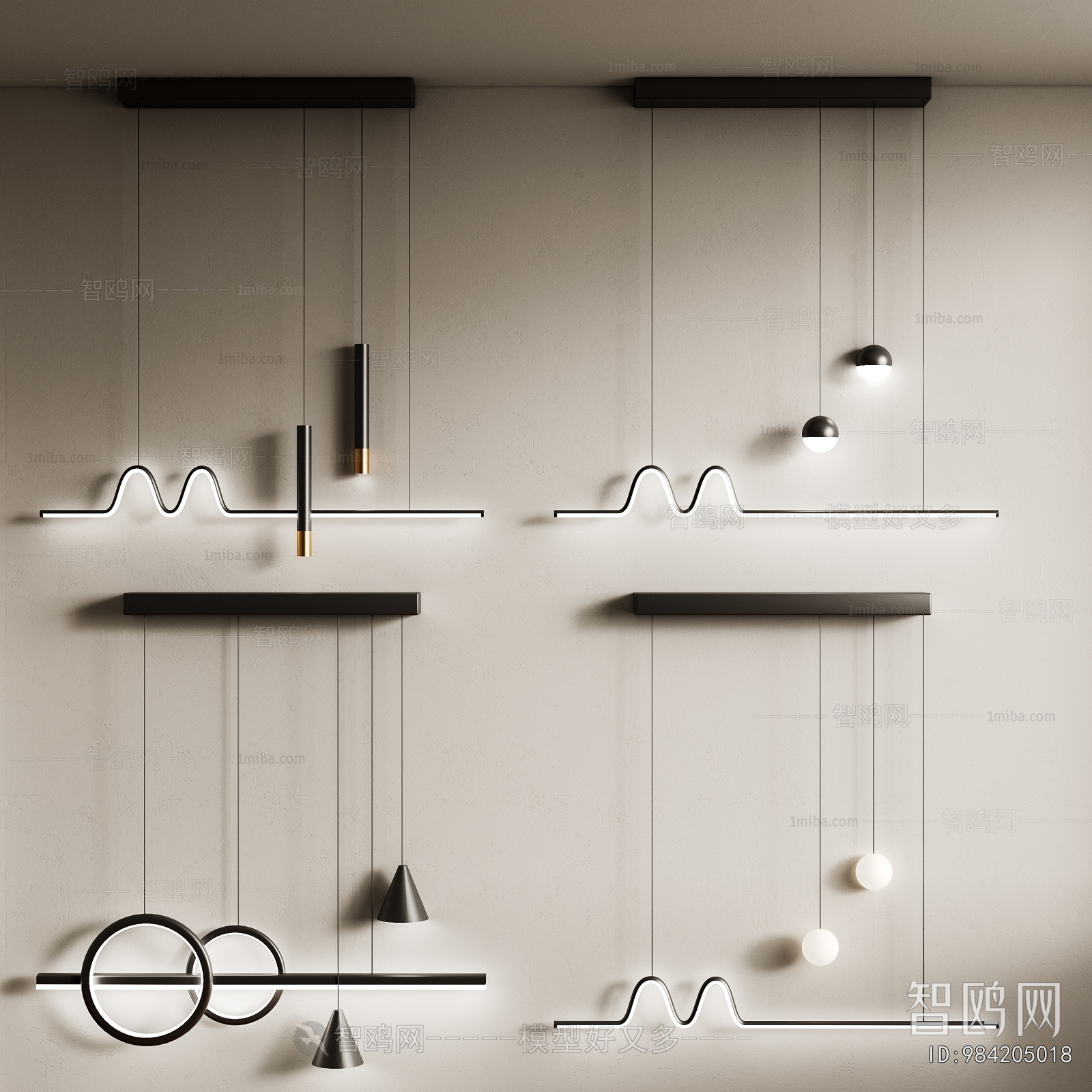 Modern Long Chandelier