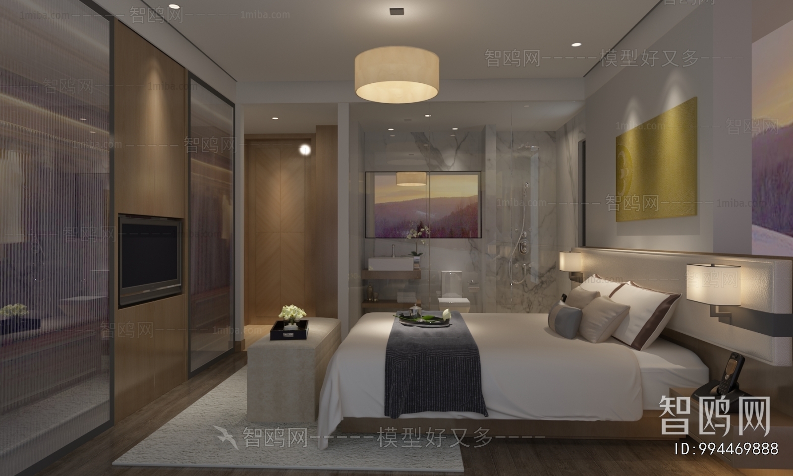 Modern Guest Room