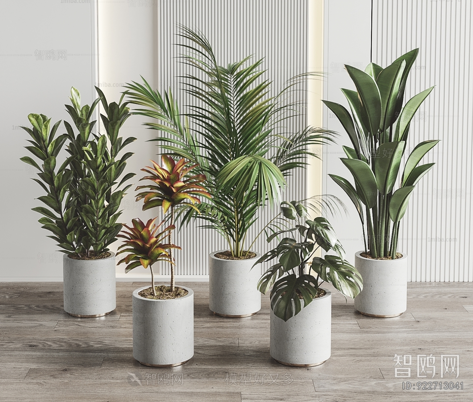 Modern Ground Green Plant Potted Plants