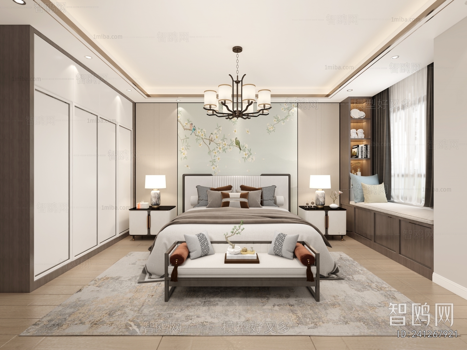 New Chinese Style Bedroom