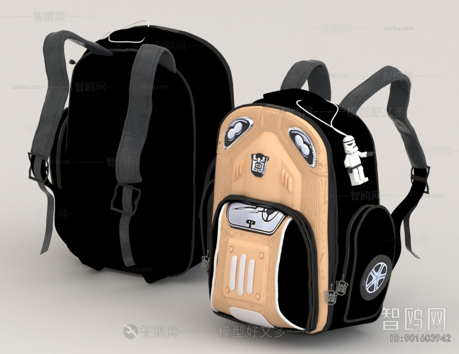 Modern Backpack And Backpack
