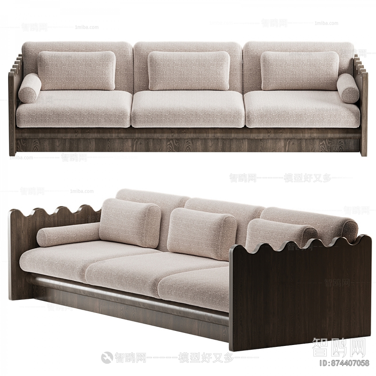 Modern Three-seat Sofa