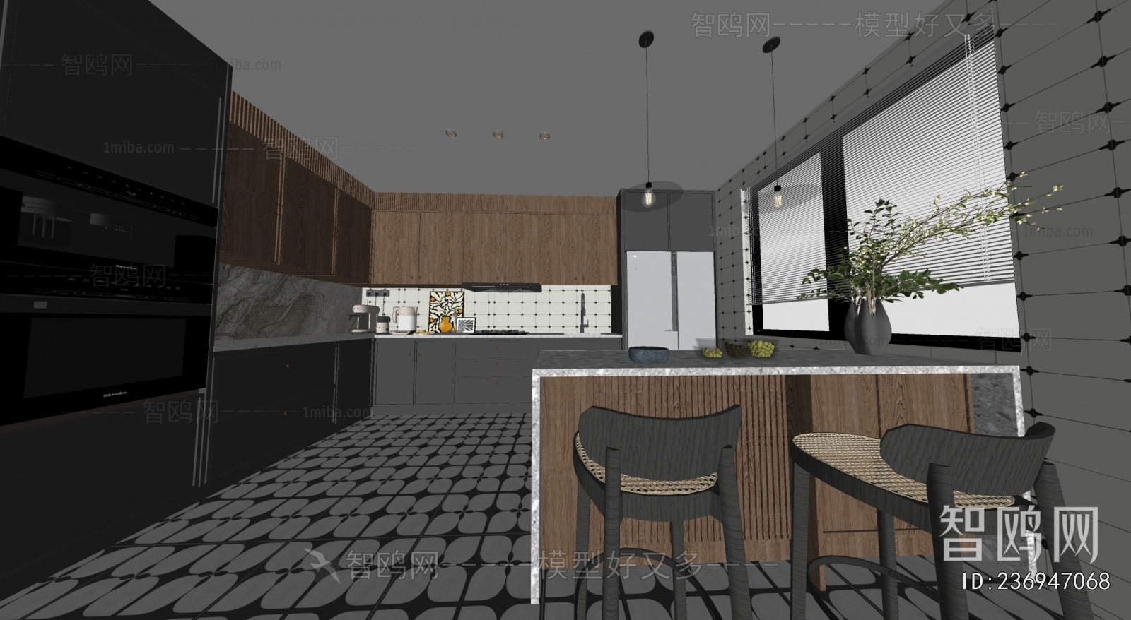 French Style Open Kitchen