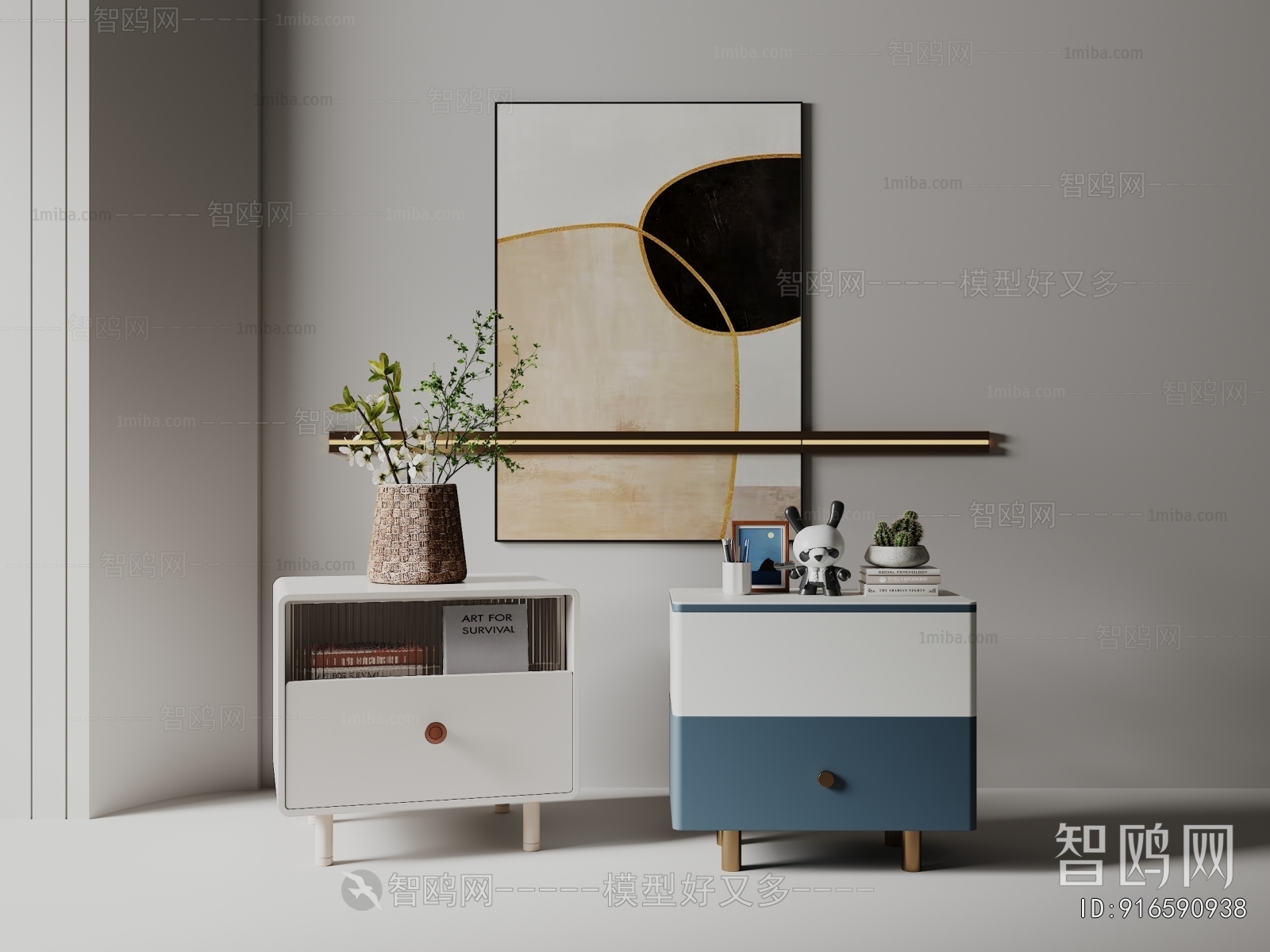 Modern Bedside Cupboard