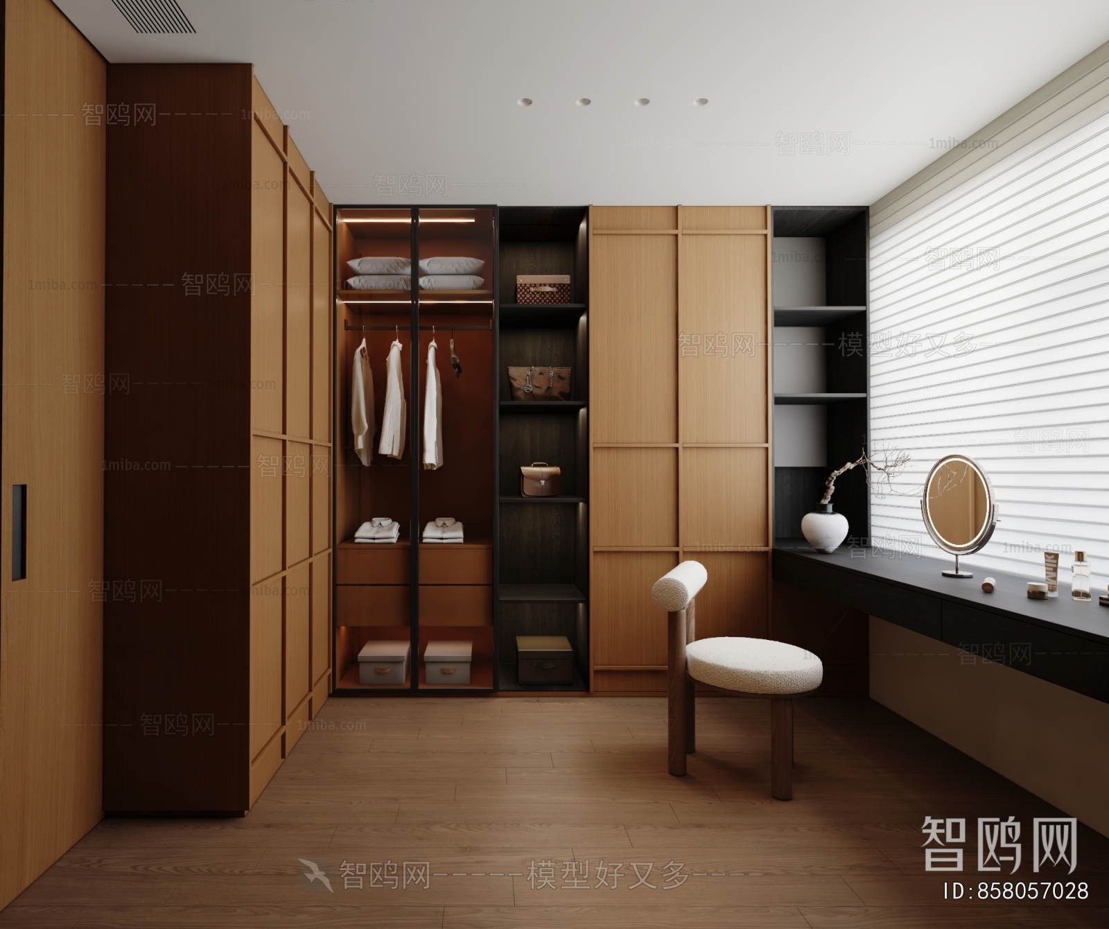 Modern Clothes Storage Area