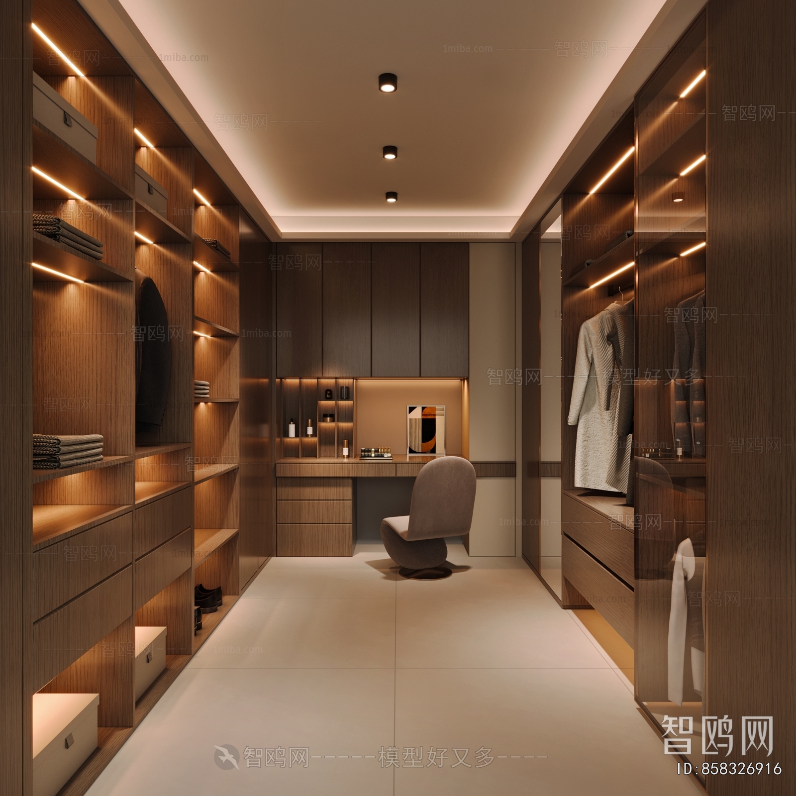 Modern Clothes Storage Area