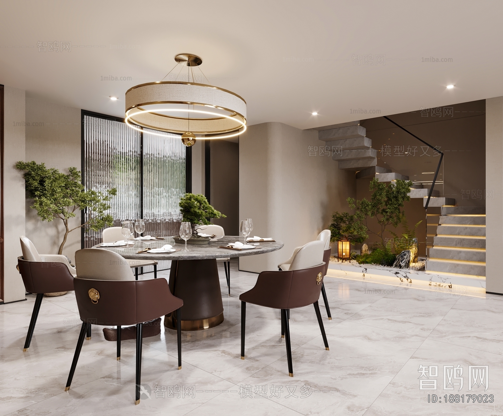 New Chinese Style A Living Room