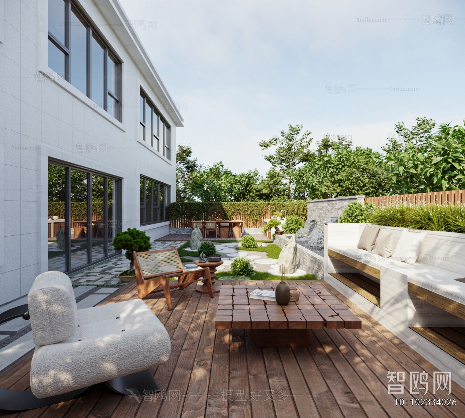 Modern Courtyard/landscape