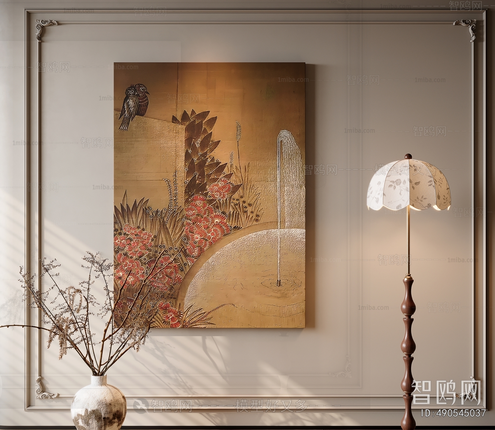 侘寂中古风装饰画
