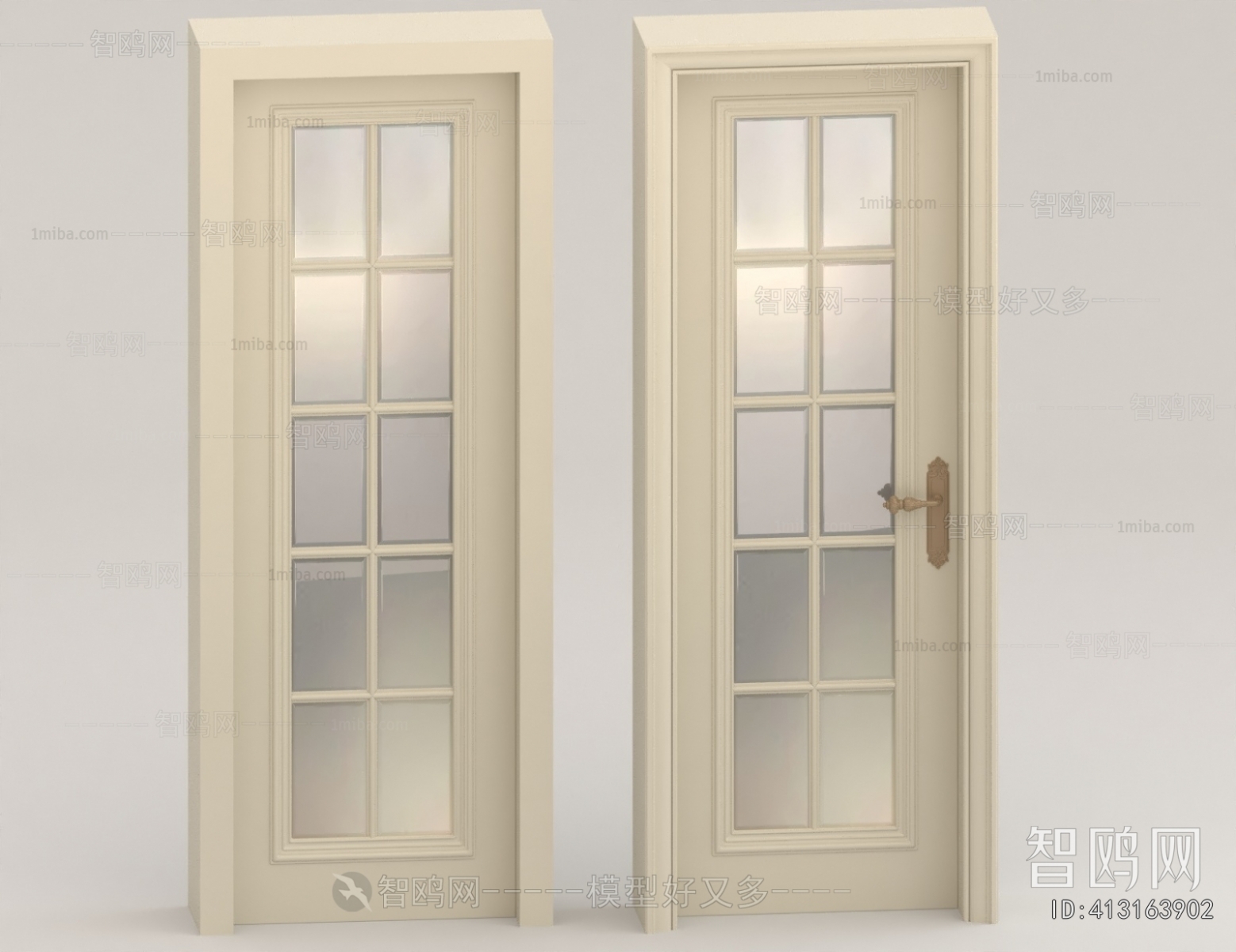 Simple European Style Single Door