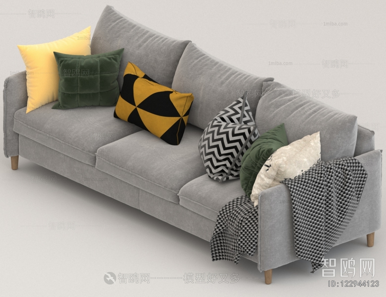 Modern Three-seat Sofa
