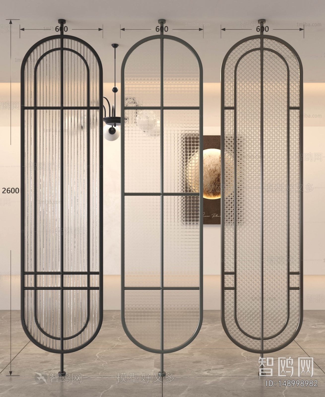 French Style Glass Screen Partition