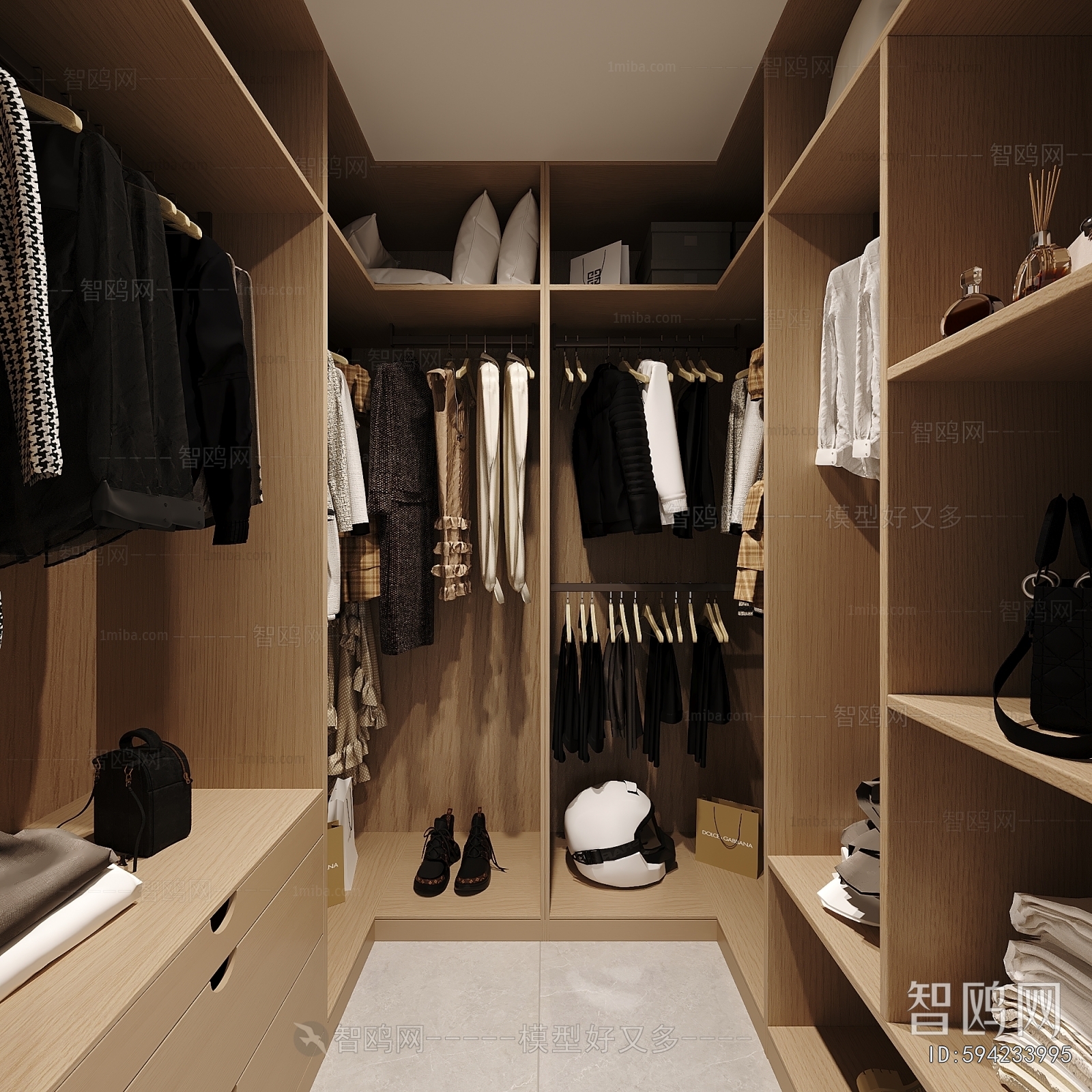 Modern Clothes Storage Area