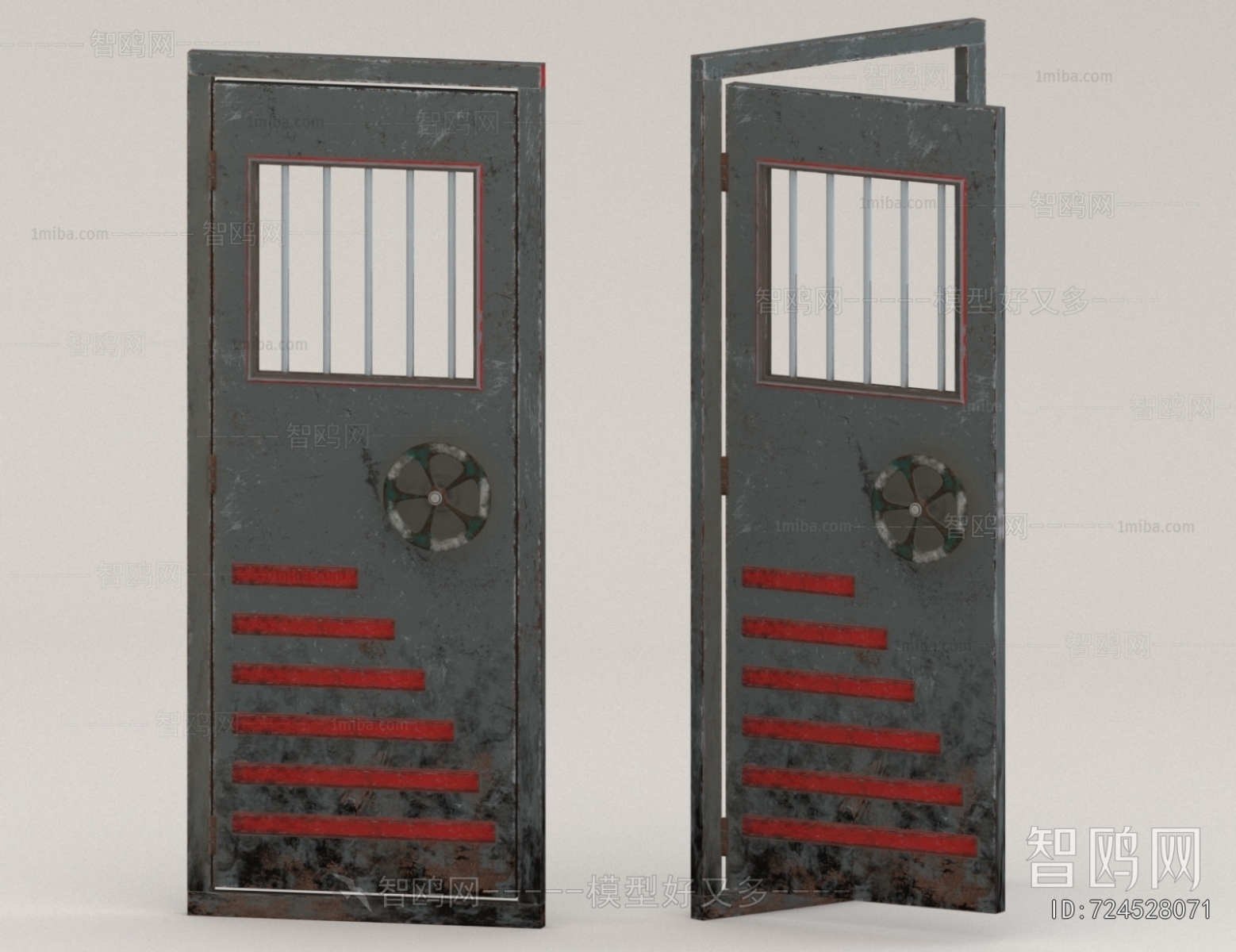 Industrial Style Single Door
