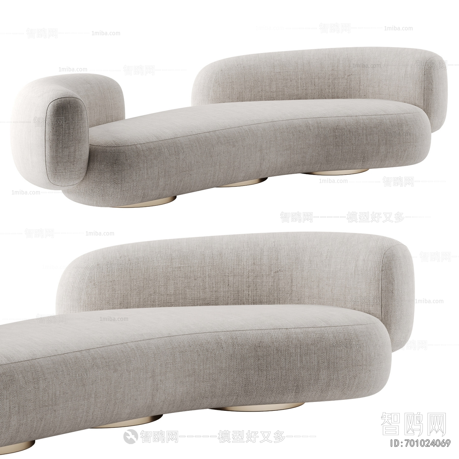 Modern Curved Sofa