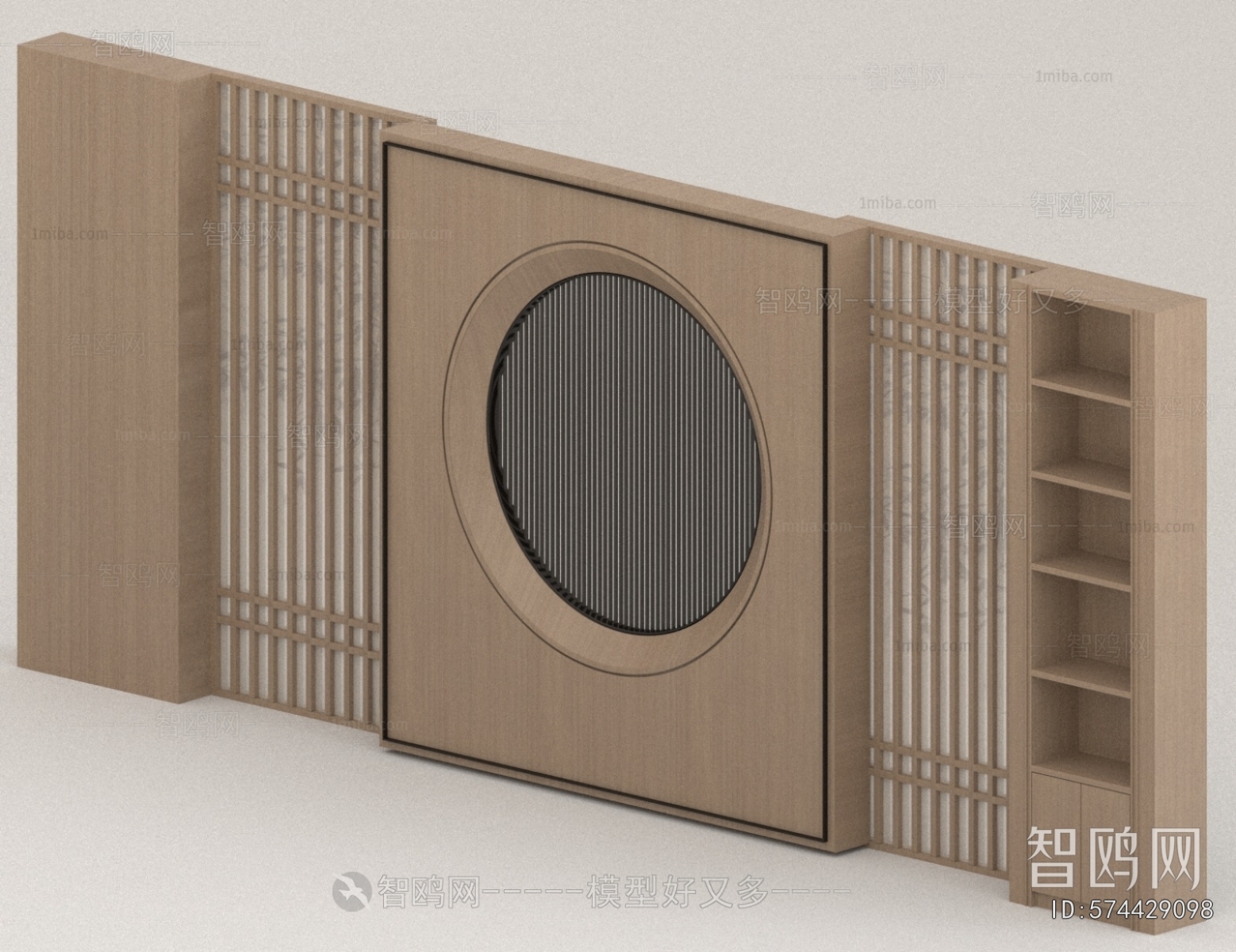 New Chinese Style TV Wall