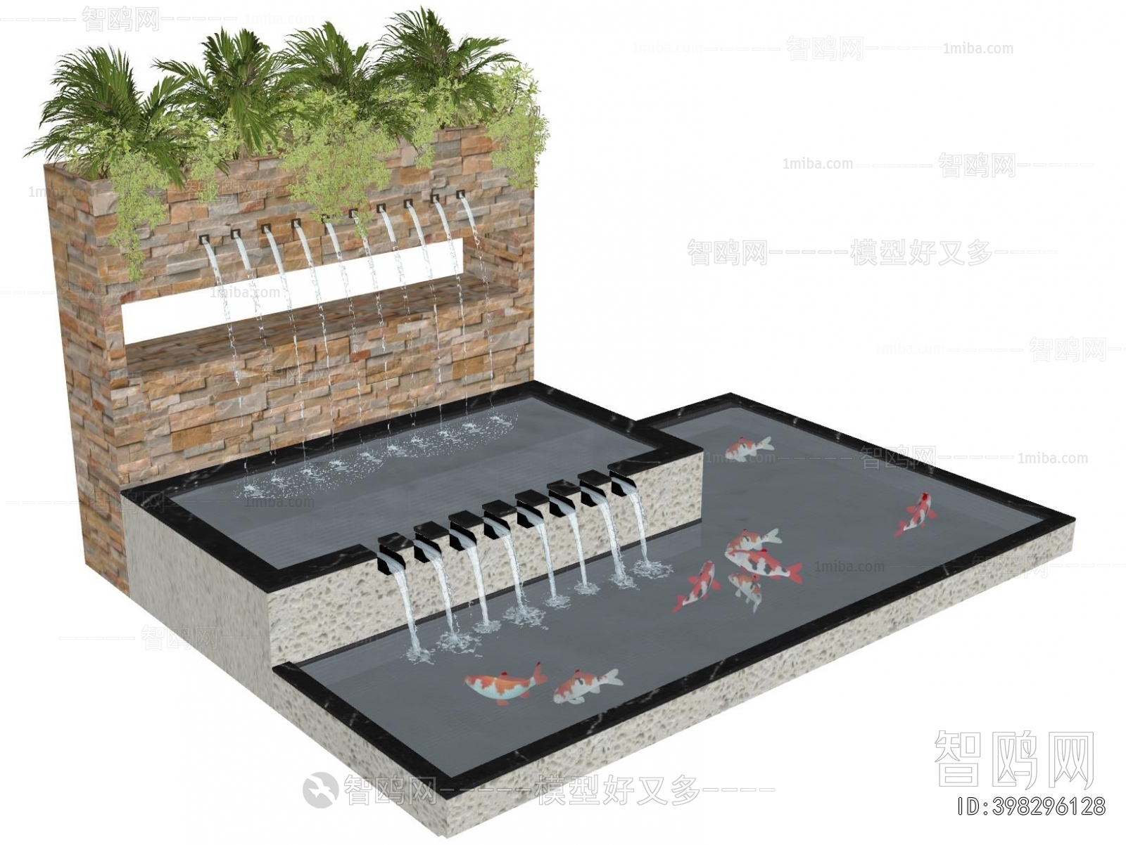 Modern Rockery Waterscape